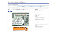 Desktop Screenshot of freegovernmentcellphones.org